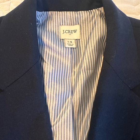 J. Crew Blue and Gold Sport Coat with Classic Design - Picture 2 of 5